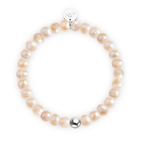 Champagne | Argent sterling 925 | Bracelet en perles d'eau douce